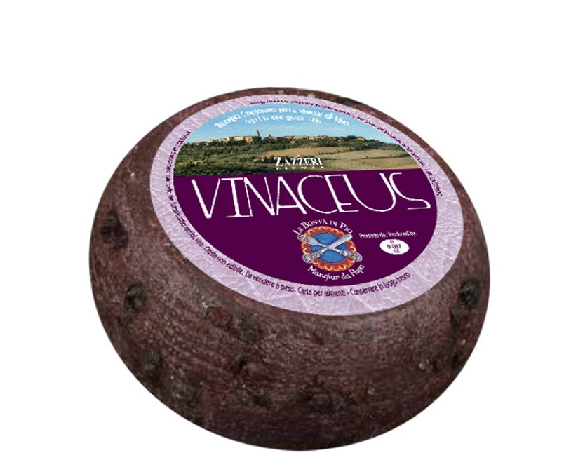 Pecorino stagionato nelle vinacce VINACEUS